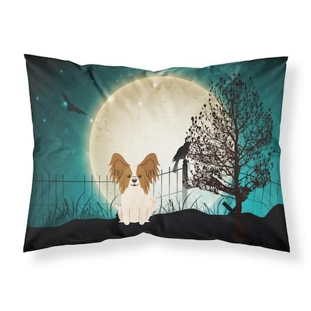 Jensendistributionservices Halloween Scary Papillon Red White Fabric Standard Pillowcase; 20.5 x 0.25 x 30 in. MI626531